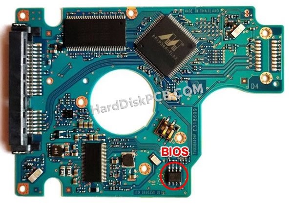 Schritte zum Ersetzen des BIOS-Chips auf 0J24163 Hitachi festplatte platine