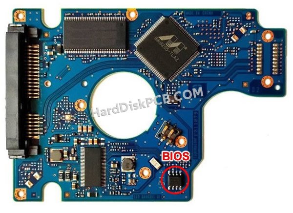 Schritte zum Ersetzen des BIOS-Chips auf 0J24297 Hitachi festplatte platine