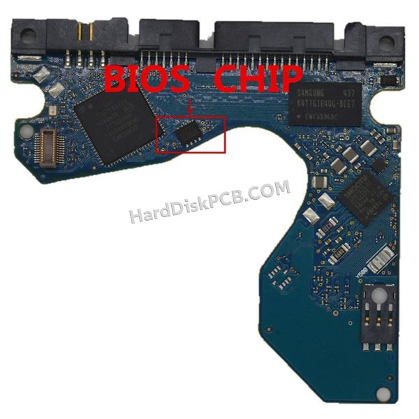 Schritte zum Ersetzen des BIOS-Chips auf 100760000 Seagate festplatte platine