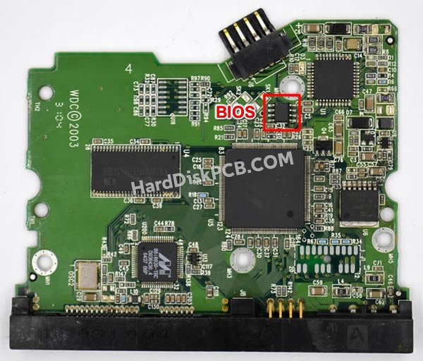 Schritte zum Ersetzen des BIOS-Chips auf 2060-001252-000 Western Digital festplatte platine
