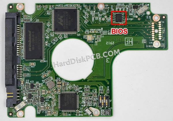 Schritte zum Ersetzen des BIOS-Chips auf 2060-771823-004 Western Digital festplatte platine