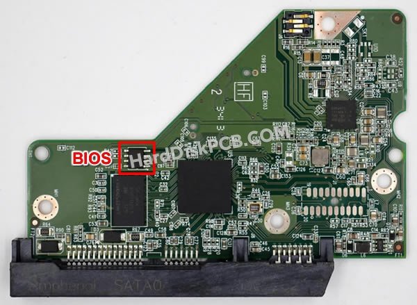 Schritte zum Ersetzen des BIOS-Chips auf 2060-771829-004 Western Digital festplatte platine