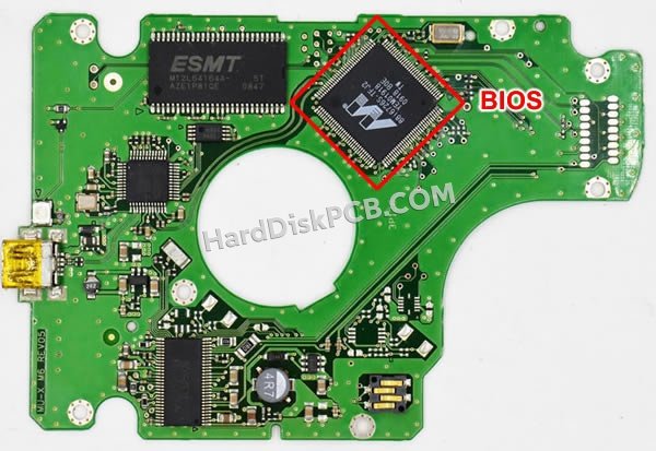 Schritte zum Ersetzen des BIOS-Chips auf BF41-00235A Samsung festplatte platine