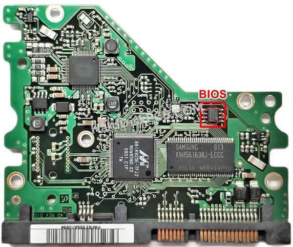Schritte zum Ersetzen des BIOS-Chips auf BF41-00281A Samsung festplatte platine