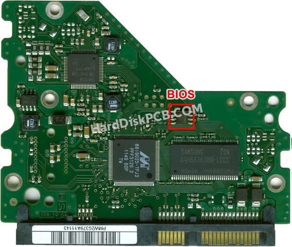 Schritte zum Ersetzen des BIOS-Chips auf BF41-00303A Samsung festplatte platine