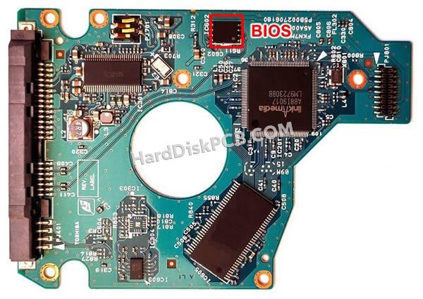Schritte zum Ersetzen des BIOS-Chips auf G002706A Toshiba festplatte platine