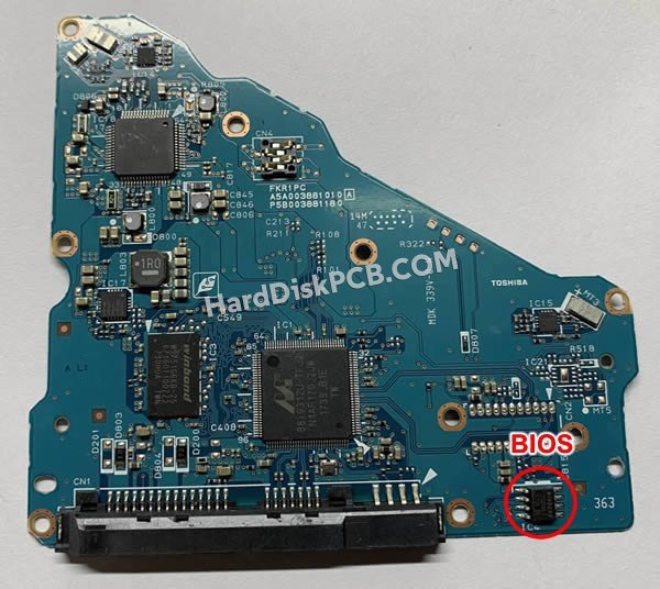 Schritte zum Ersetzen des BIOS-Chips auf G3881A Toshiba festplatte platine