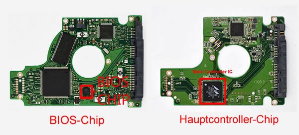 Festplatten-PCB-Bios-Chip