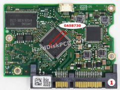 0A58730 Hitachi Festplatte Platine